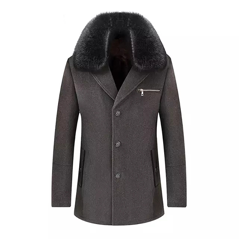 

2021 New Arrival Quality Thick Coat Men, Keep Warm Cotton Fine Wool Coat, Winter W8ST, Navy blue.