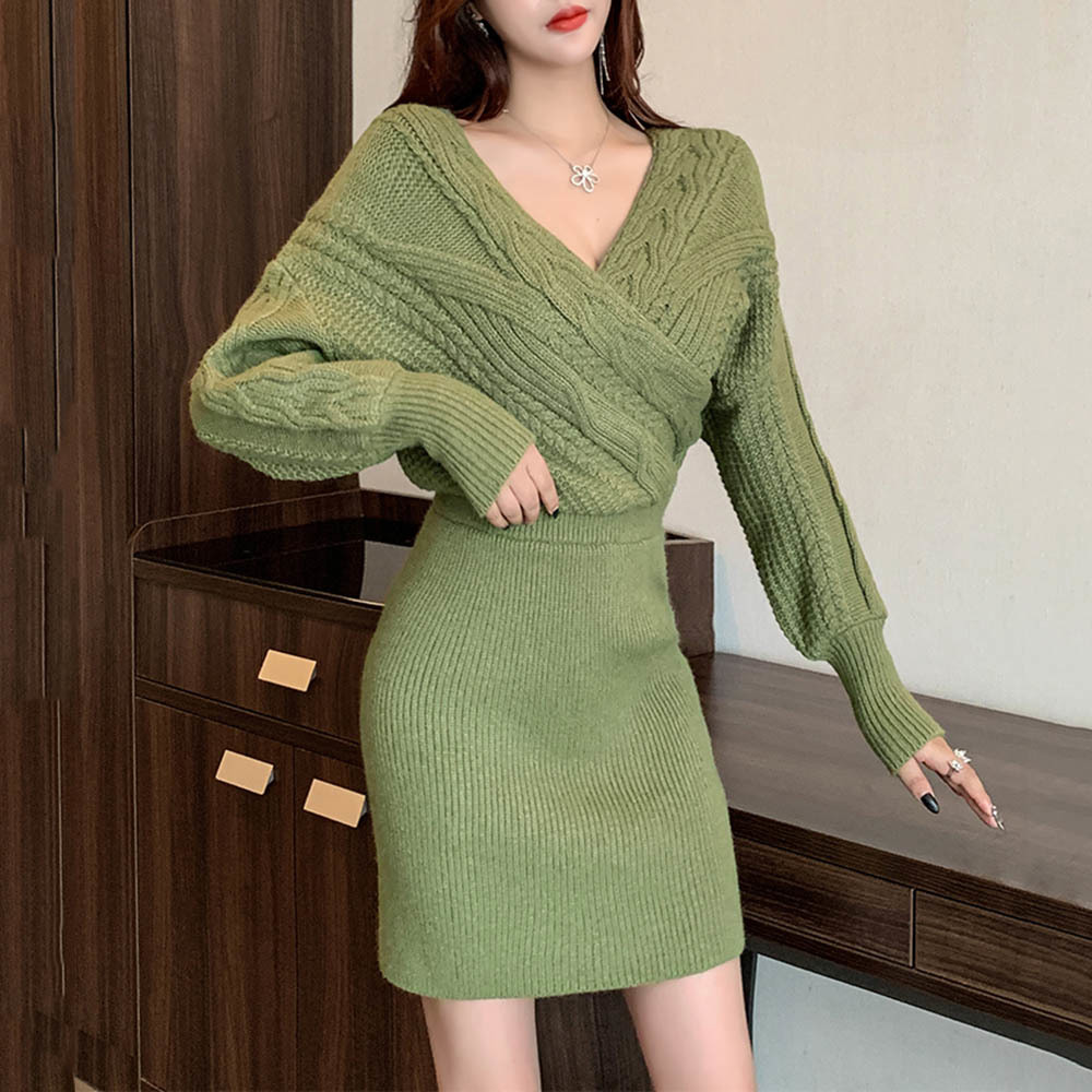 

2021 Japanese-style Korean Women Tunic Nightgown of Two Solid Sets Loose Upper Skirts Mesh Outfits Spring and Suit Eku3, Black