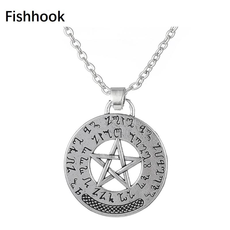 

Chains Fishhook Powerful Pentacle Norse Runes Enochian Kabbalah Pagan Wicca Jewelry Mixed Resizable Chain Alchemist Viking Necklace