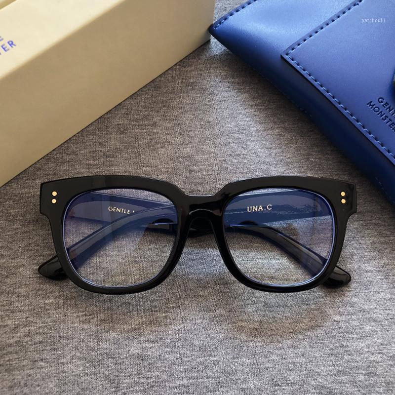 

2020 Brand Women GM Sunglasses Korea Gentle Plain Glasses Monster Sunglasses Fashion Lady Anti Blue Ray Eyewear Vintage Glasses1, White;black