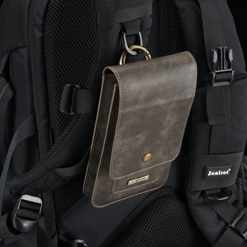 

Universal Phone Bag for Smartphone PU Leather Carry Belt Clip Pouch Waist Purse Case Cover for Mobile Phone XIN-Shipping, Size small