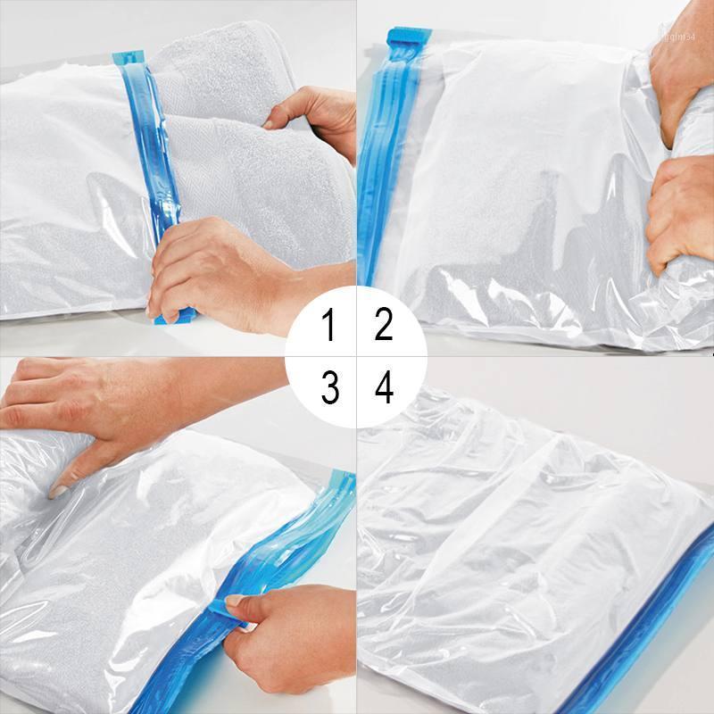 

Travel Storage Roll Type Space Saver Vaccum Bag 6 Wire Clear Hand Roll Up Vaccum Compressed Bag1