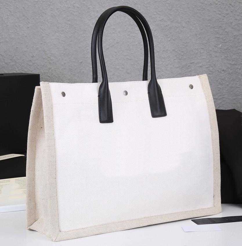 

Highest Women's quality handbags 1994 Bag Rive Gauche shopping Tote handbag fashion linen Large Beach bags luxury designer travel 45x36x16cm