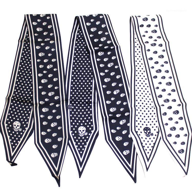 

Scarves Women Scarf Double-sided Polka Dot Tie Bag Small Silk Ribbon Streamer Headband High Quality1
