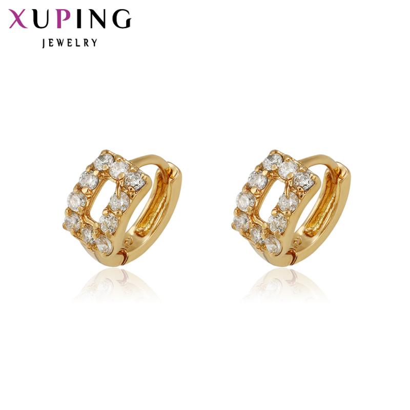 

Xuping Fashion Earrings Gold Color Plating Elegant Hoop Earrings for Women Jewelry Fashion Gift 24356