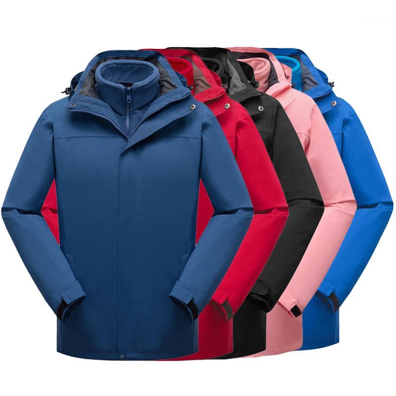 

In 1 Couple Outdoor Waterproof Windbreaker Fishing Hiking Jacket Men Softshell Thermal Fleece Camping Hunting Coats Plus Size1 Jackets&Hoodi, Red