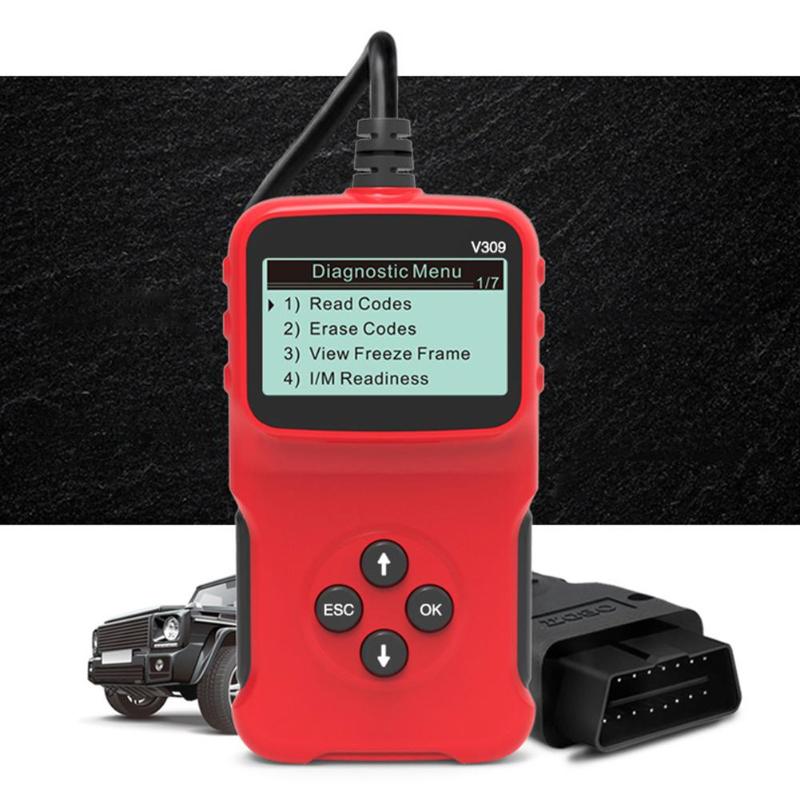 

V309 Car Auto Fault Diagnostic Scanner OBD OBD2 ELM327 Code Reader Check Tool Car Repair Tool Diagnostic Scanner Accessories