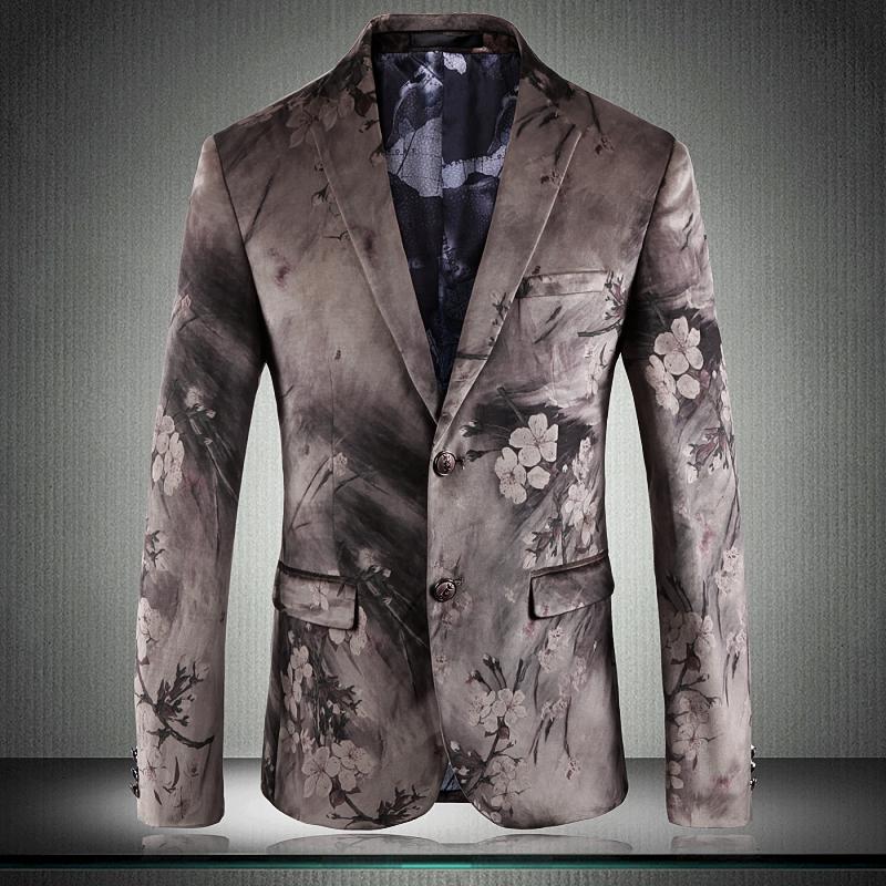 

Classic Luxury Mens Blazer British Style Wedding Party Blazer Masculino Europe Single Breasted Slim And Jackets Men, As pic