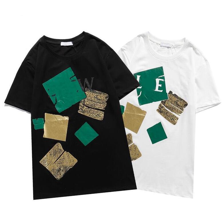 

Wholesale T-shirts 3D Printed T-shirts Summer High quality T-shirt leisure luxury short-sleeved Casual T-shirts Paris Street free shipping, White