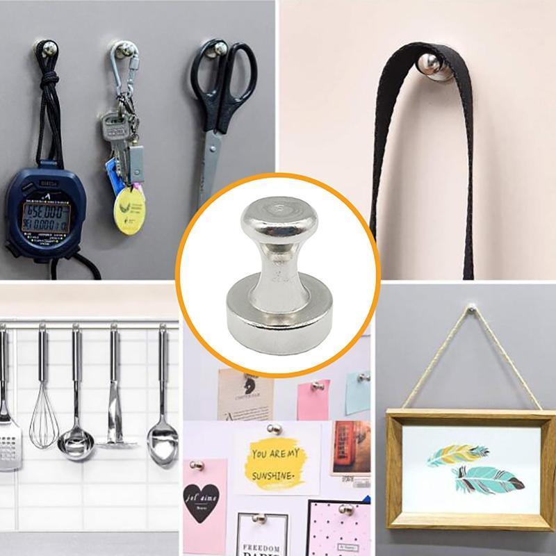 

10pcs Super Strong Magnetic Hooks Hanger Magic Wall Door Hook Strong Mini Heavy Duty Hook Holder For Home Storage Organization1