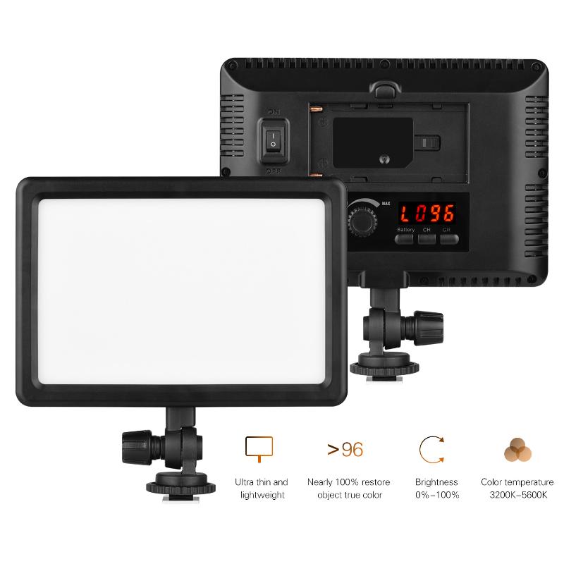 

LED-25A 25W LED Fill Video Light Panel Photography Lamp Dimmable Portable Light with AC Adapter for DSLR Camera Camcorder