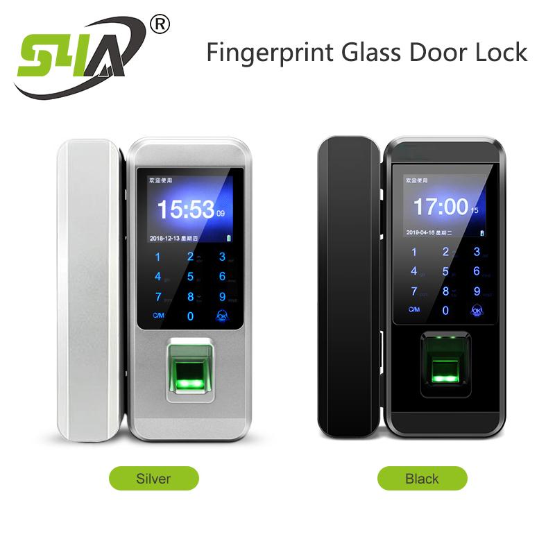 

Smart Door Fingerprint Lock Electronic Digital Gate Opener Electric RFID Biometric Finger Print Security Glass Password Card