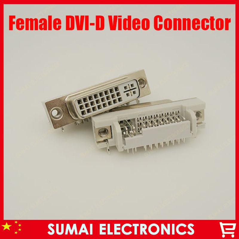 

DVI 29Pin to PCB 90 Degree Female Connector Plug 24+5 Pin Female socket/Plug/jack for Video Audio display