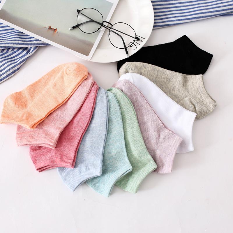 

New Shallow Mouth Invisible Boat Socks For Women Cotton Non-Slip Sports Invisible Breathable Cotton Socks Short