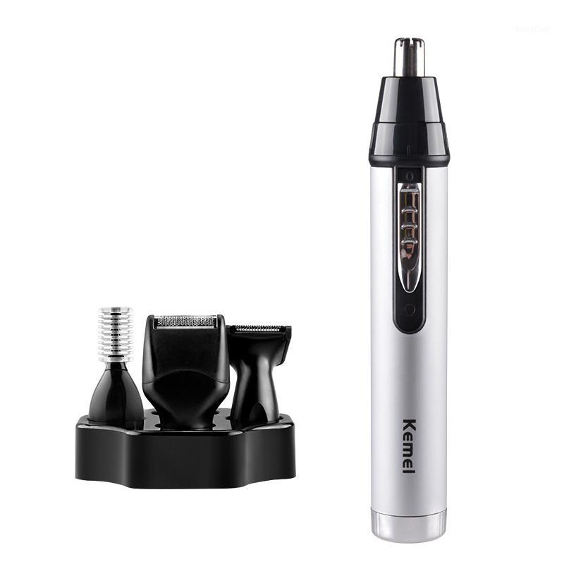 

Kemei KM6650 Nose hair trimmer 4in1 Electric Ear Trimmer Men Shaver Rechargeable Hair Removal Eyebrow Trimer nose warmer 31