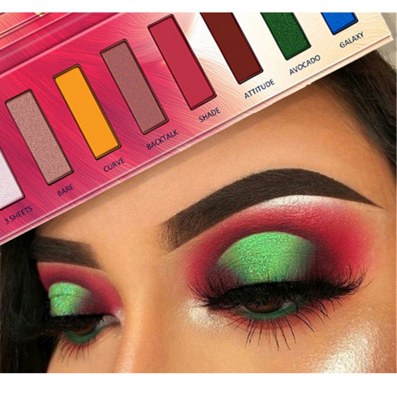 

Shimmer Eyeshadow Palette Long-lasting Waterproof Smudge-proof Easy To Color Matte Glitter Eye Shadow Hot, 01