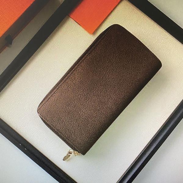 

M61723 Double ZIPPY WALLET Women Fashion Long Zipper Wallet Card Holder Coin Leather Waterproof Canvas Men Wallets Exotics Mini Clutch 01, Red;black