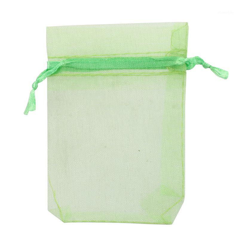 

100 Pcs Organza Wedding Favour Bags Jewellery Pouches Green1