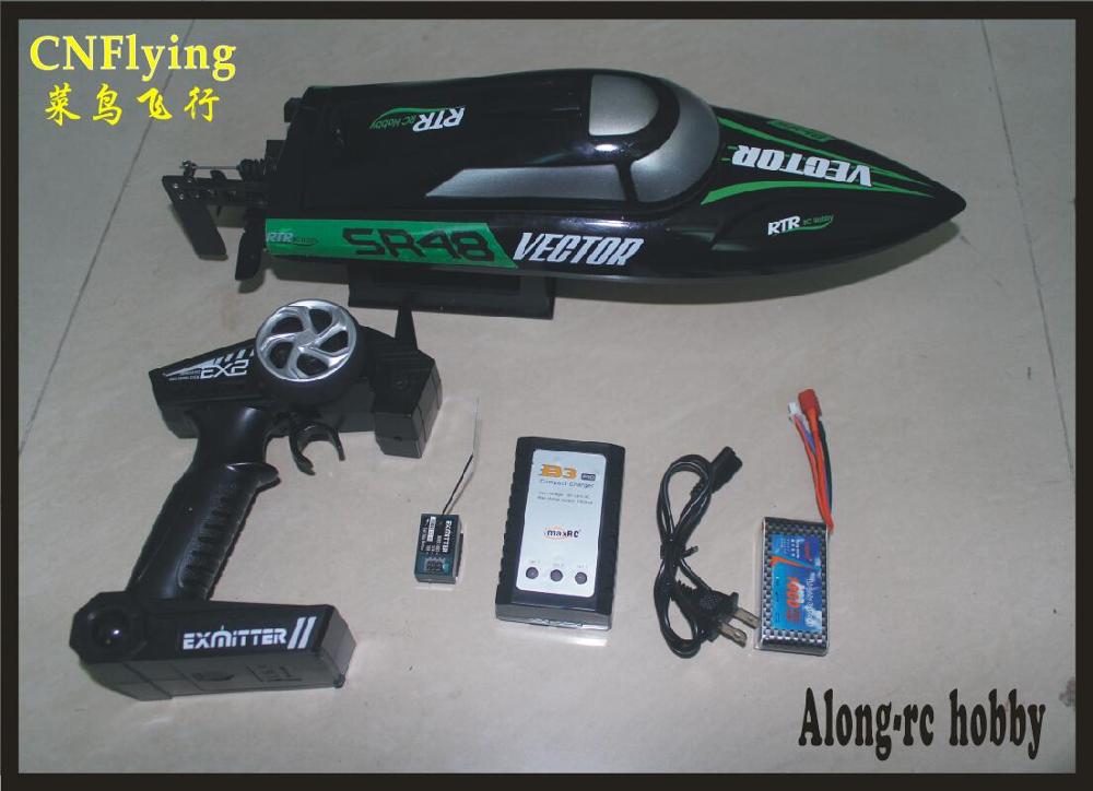 

Volantex rc Boat 797-3 Vector SR48 Brushless motor 2.4GHz 40km/h High Speed Racing Boats ( PNP OR RTR 2.4GHz) v797-3 79703, Black