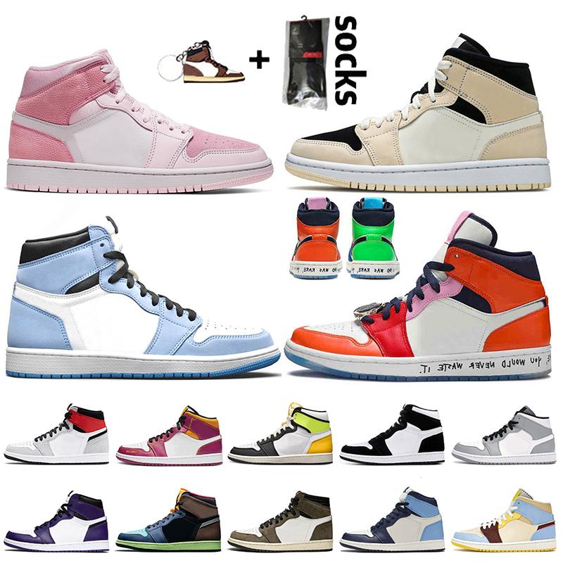 

2021 new 1s mens basketball shoes 1 high Black OG Mocha Volt Gold Chicago 11s Concord Jubilee womens trainers outdoor sports sneakers Ienbel, 1s 5.5-12 twist