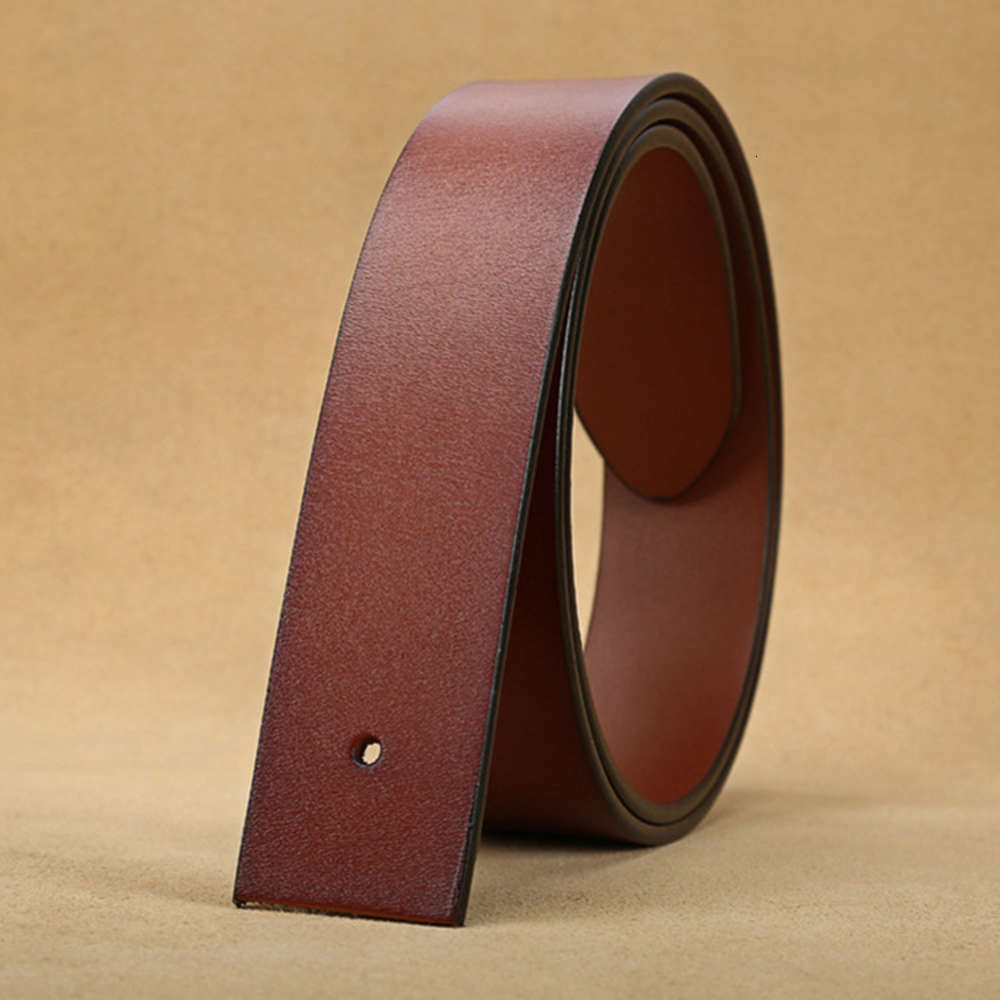 

5 inch 2-layer leather belt for men and women, Black