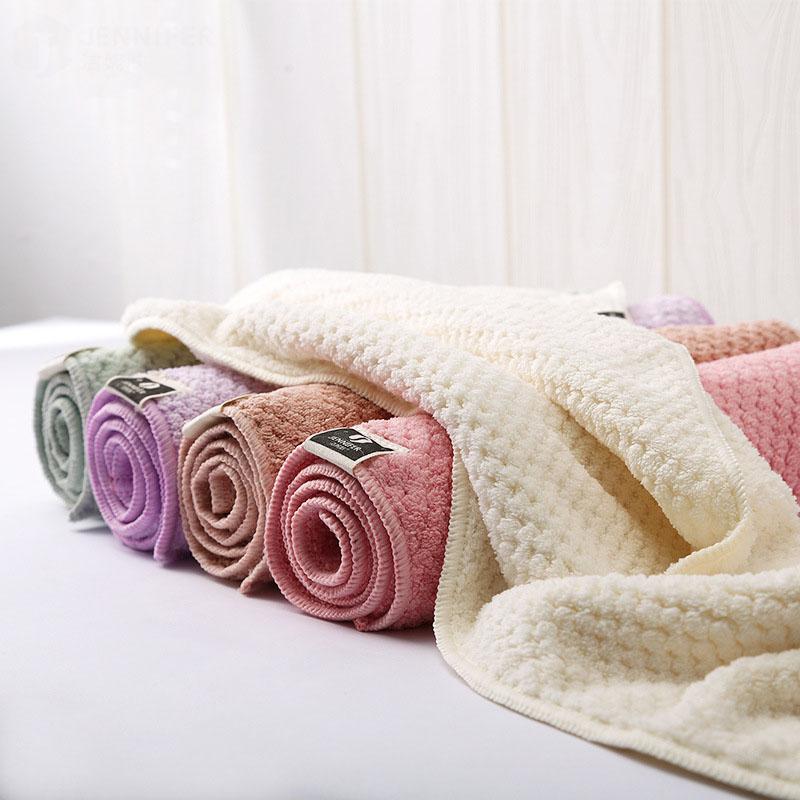 

30*70cm Soft Quick-drying Microfiber Face Towel Water Absorbent Thick Bath Towels Cotton Shower Bathroom Dry Hair Hand Towels, Pink