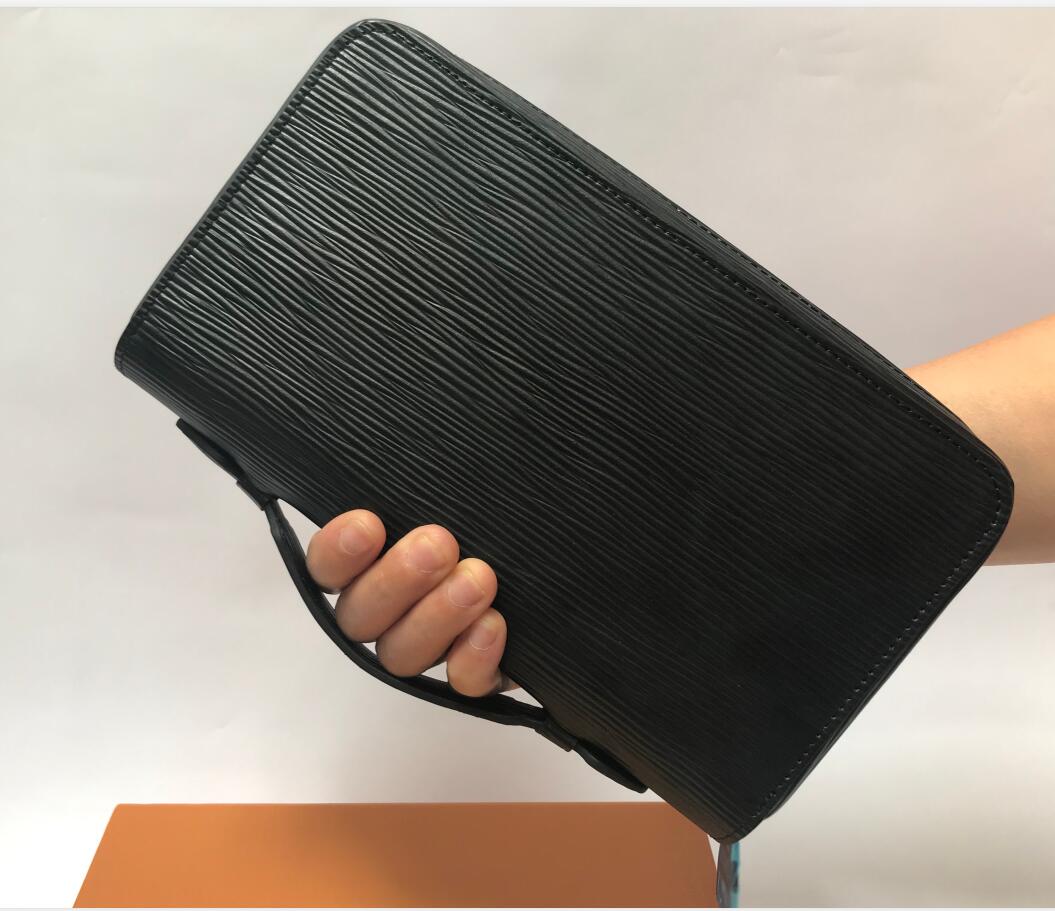 

Best quality 2020 men leather brand classic wallet casual long card holder holder pocket fashion wallets men wallet serial number, Black wavy pattern