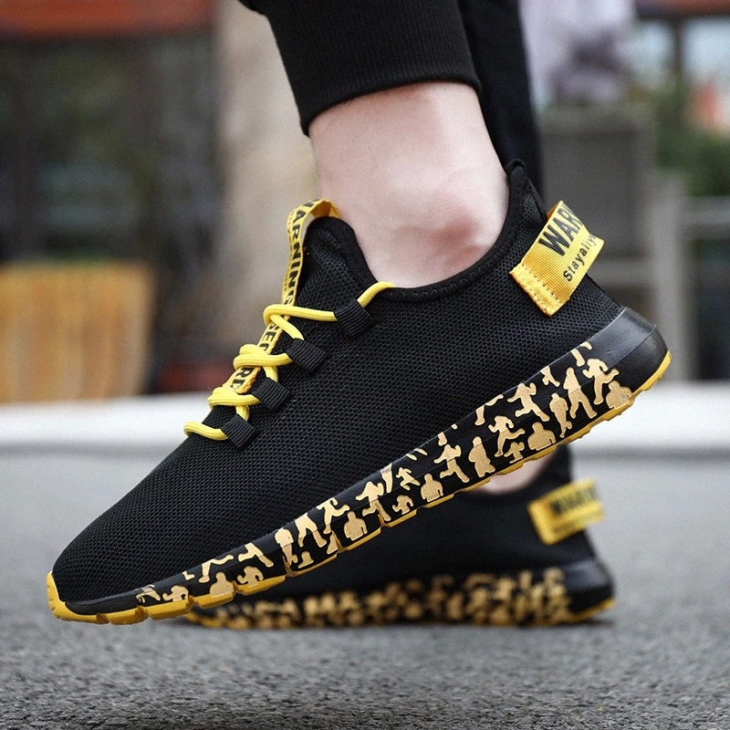 

2020 New High-Quality Men's Casual Shoes Fashionable Mesh Low-Top Sneakers Simple Style Same Style High-Top Trend Men's Shoes #2X6l