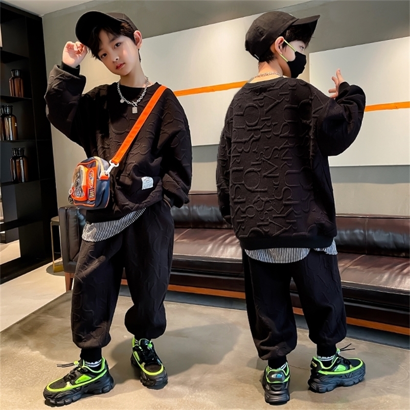 

Boy sets free products from Stitch fashion Clothes for teenagers Clothing Jacket boys 220218, Black