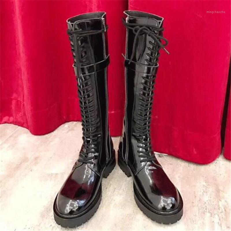 

Belt Buckle Zipper Women Long Boots Knee High Botas Mujer Lace Up Zipper Shoes Woman Runway Punk Heels Knight Thigh High Boots1, Beige