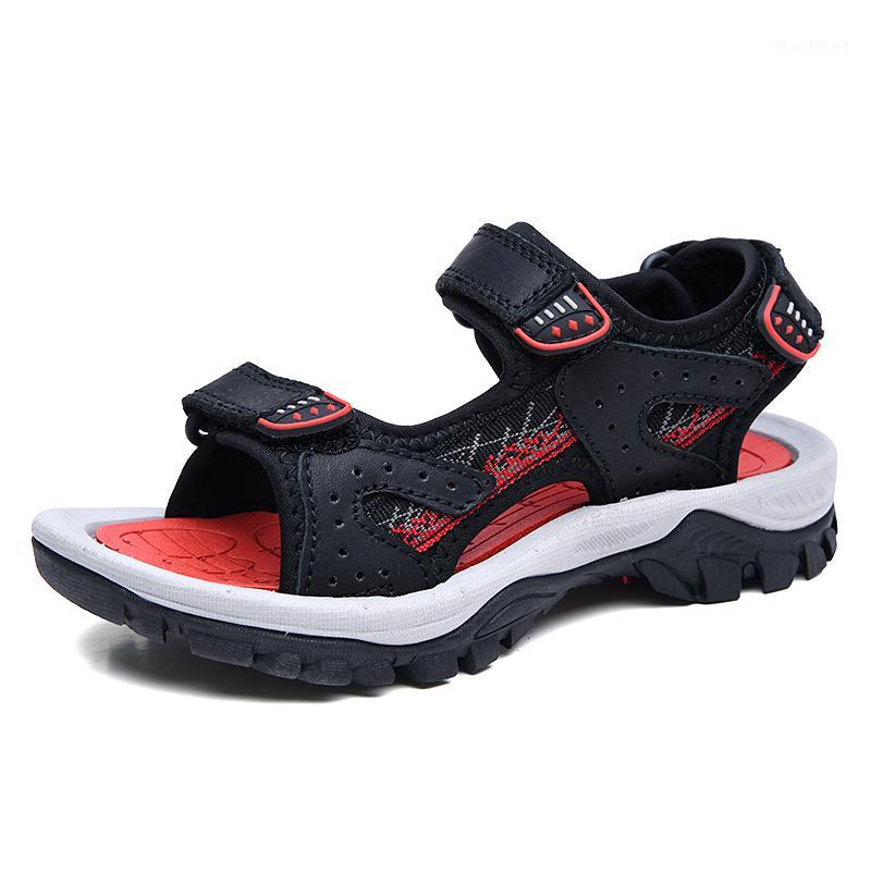 

Boys Closed Toe Sports Sandals Summer New Children's Wild Tide Shoes Big Boy Student Boy Non-slip Soft Bottom Beach Sandals Kids1, Black