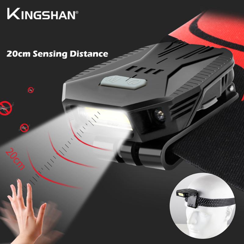 

LED Light Cap Light Clip-on Head Lamp COB LED Hat Motion Induction Lamp Fishing Rechargeable Waterproof Rotatable Dropshipping