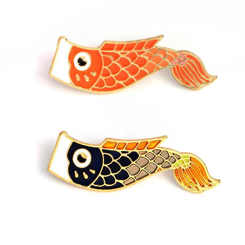 

Vintage Japanese Fish Enamel pins Nishikigoi Koi Fish Pin Bijoux Broche denim Femme Male Unisex jewelry Gift for kids1