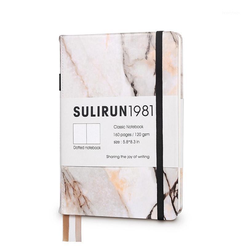 

Hard Cover Dotted Notebook Dot Grid Journal A5 Elastic Band Marble With Pen Loop Travel Planner Diary1