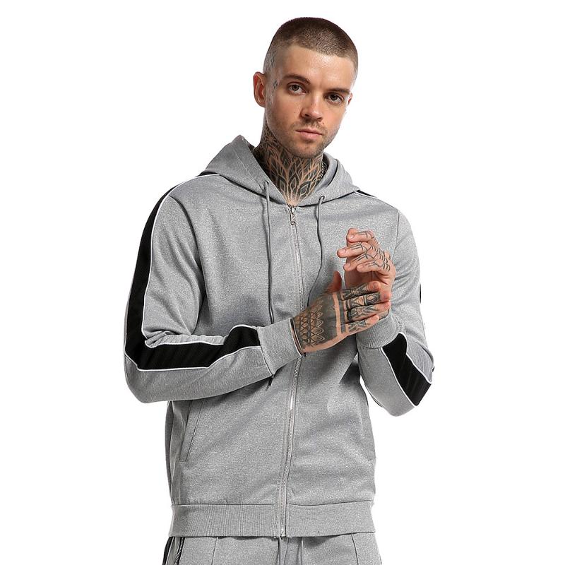 

Men Hoodies Joggers Quick Dry Autumn Winter Thermal With Zippers Running Sportswear Breathable Warm Clothing 90% Polyester