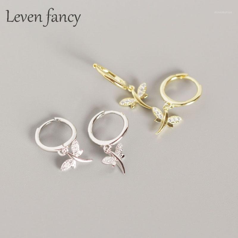 

925 Sterling Silver Gorgeous Animal Hoop Earrings Dragonfly Hook Earrings Jewelry Accessories Earring Flawless Pendientes Bijoux1