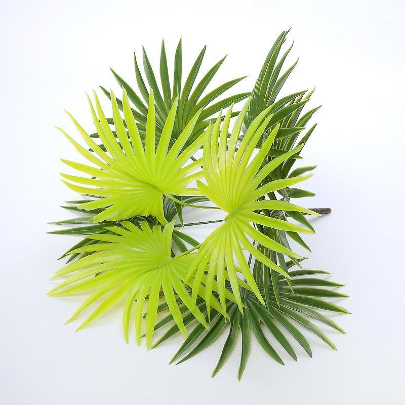 

Simulation leaf Artificial plant Palm Leaf fake plant decor plastic Palm Party Hanging Decoration for home Wedding Arch Supplies1