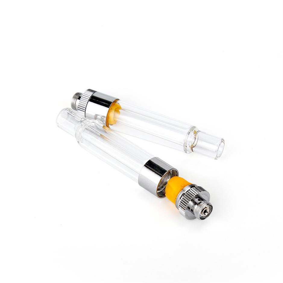 

Ceramic Coil Vape Cartridge Atomizers Full Glass 0.5ml 1.0ml Vaporizer Carts for Thick Oil Bottom Refilling 510 Tank EGO a38