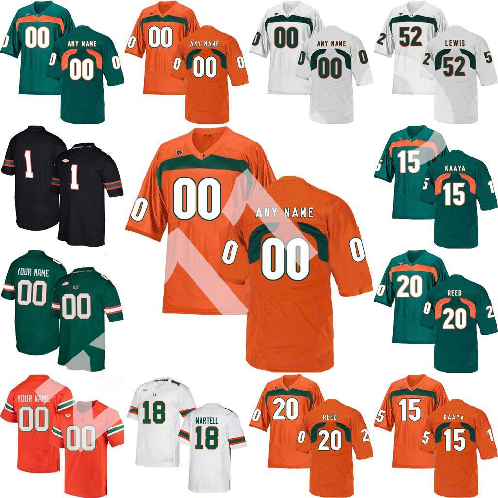 

NCAA Miami Hurricanes Jerseys Allen Hurns Jersey Travis Homer Robert Burns Mark Pope KJ Osborn College Football Jerseys Custom Stitched, As pic