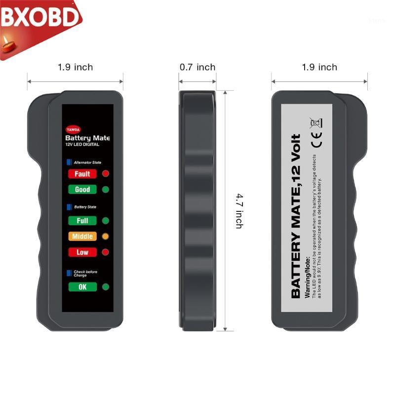 

Car Battery Tester BM310 12V Digital 6 LED Light Clip lighter Alternator Motorcycle Auto Battery Analyzer diagnostic1