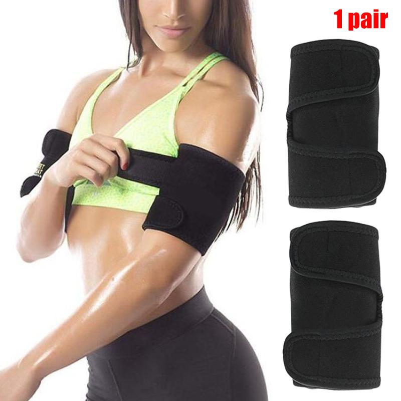 

Arm Trimmer Sweat Sauna Belt Shaper Fat Burners Body Slimmer Cincher Trainer 1 Pair YA88, Black