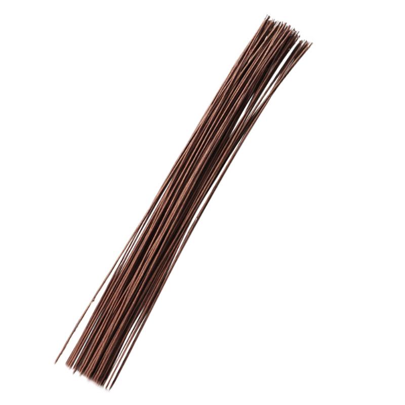 

50pcs Artificial Flower Stem Simulated Flowers Stem Floral Accessory, Coffee