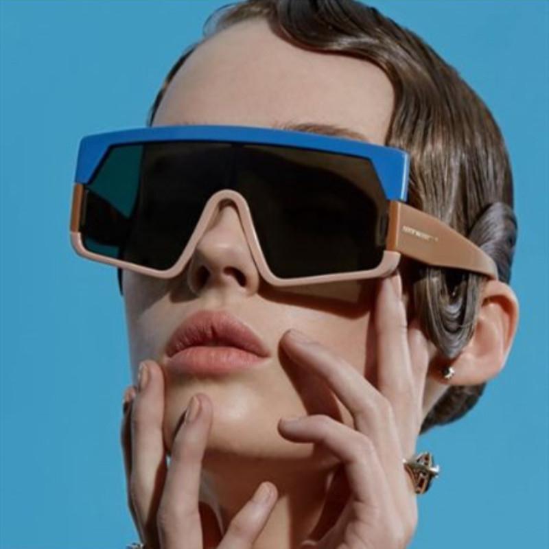 

Fashion One-piece Female Sunglasses Classic Retro Trend Midin High Quality Colorful Gorgeous Personality Big Frame Sunglasses