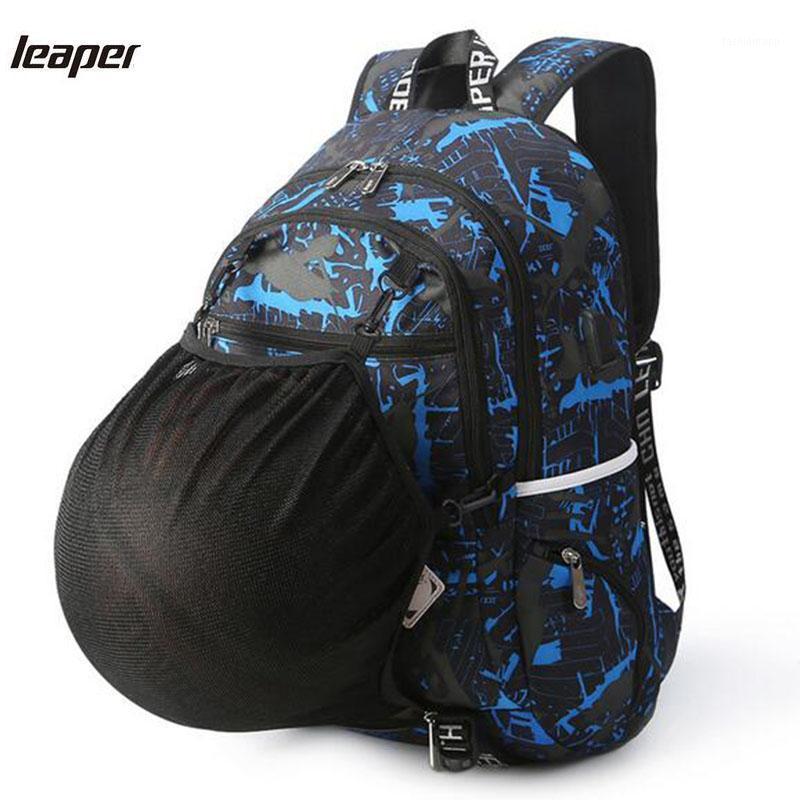 

Men Backpack USB Charge Designer Laptop Backpack Printing Graffiti Camouflage Travel School Bags For Teenagers Boys Bag1, Sports ball backpac