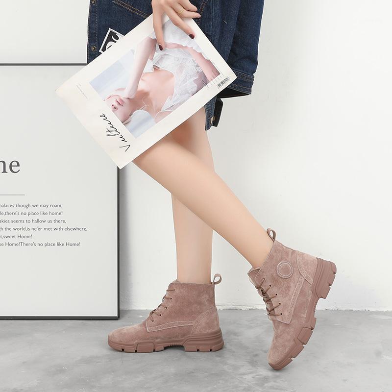 

Hot Sale Ankle Women Boots Fashion Ladies Leather Shoes 20201, Black