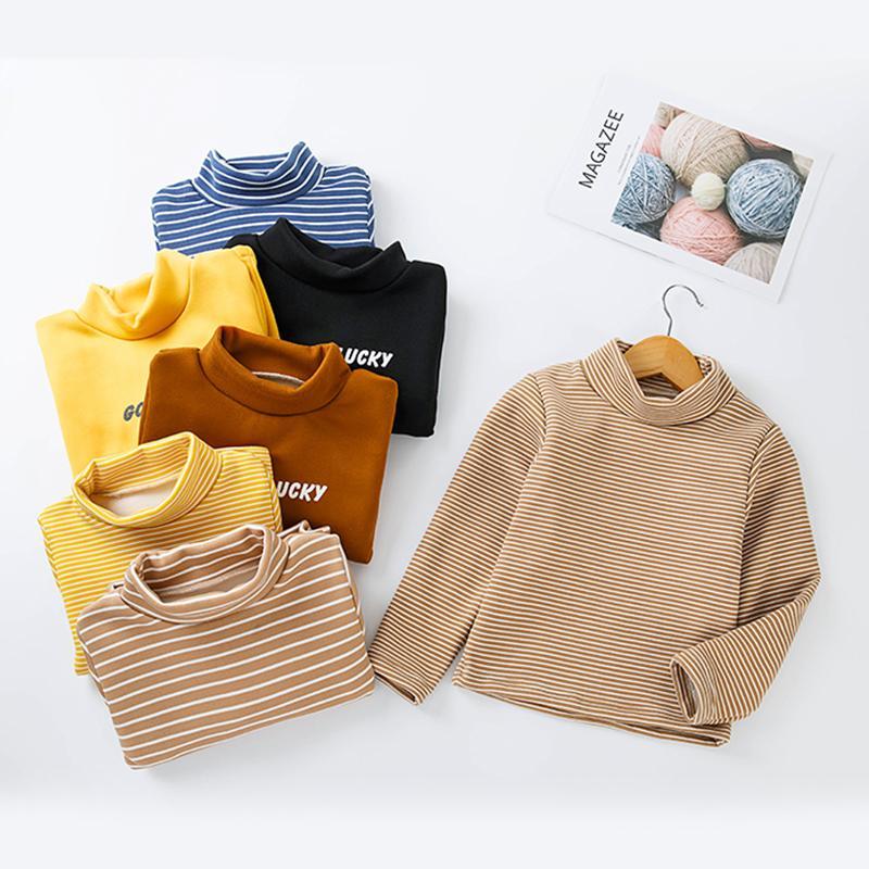 

Baby Girls Winter Turtleneck Sweater 2020 Autumn Boys Children Clothing Pullover Knitted Solid Kids Sweaters1, Black