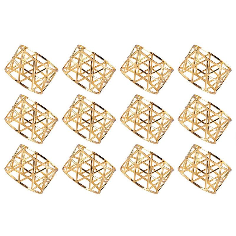 

Napkin Ring, Napkin Ring Stand Is Suitable for Wedding Party Holiday Banquet Table Decoration 12Pcs