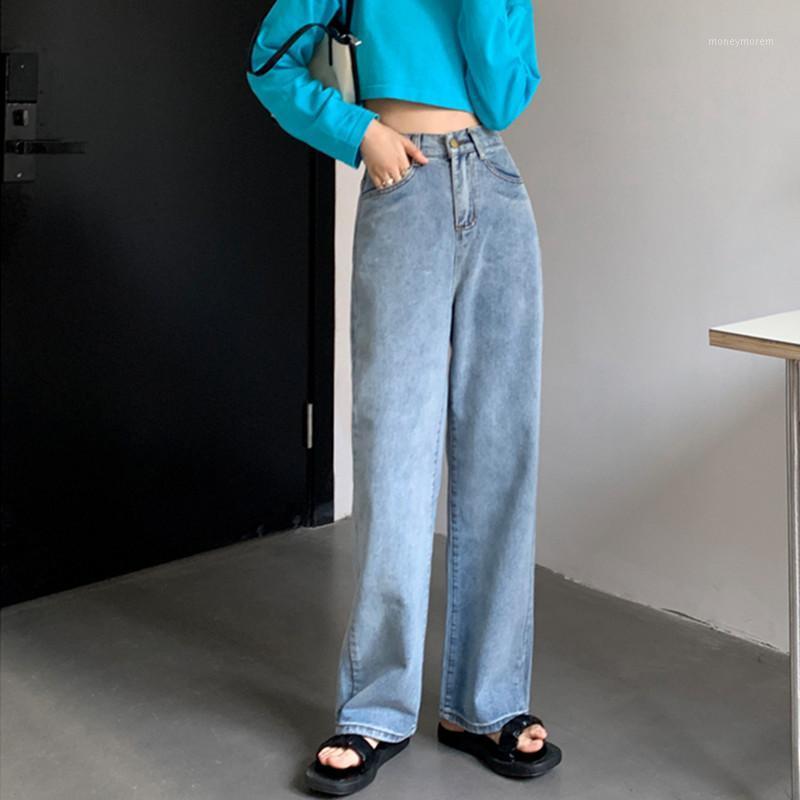 

Woman Jeans High Waist Clothes Wide Leg Denim Clothing Blue Streetwear Vintage Quality 2020 Fall Fashion Harajuku Straight Pants1