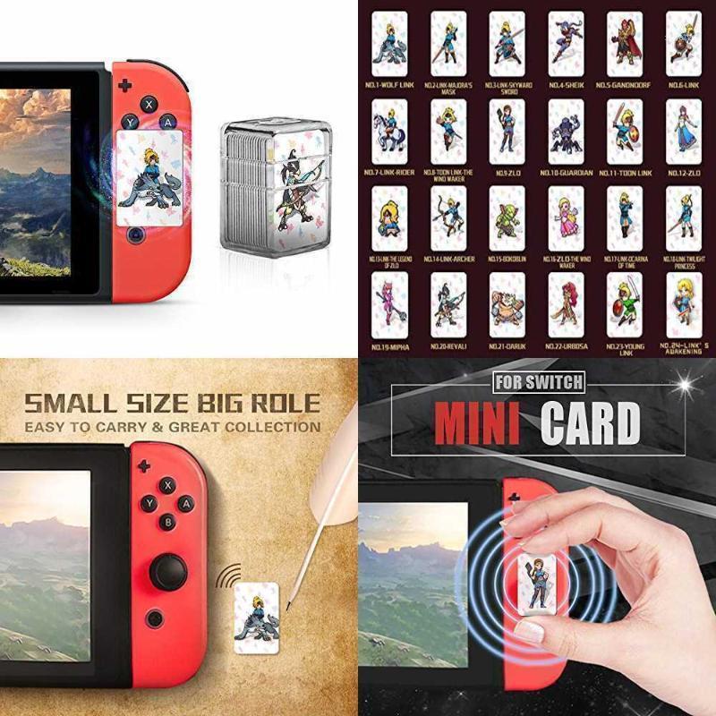

NFC Tag Game Cards For The Legend Of Zelda Breath Wild Switch/Wii U 24 Pcs MINI1