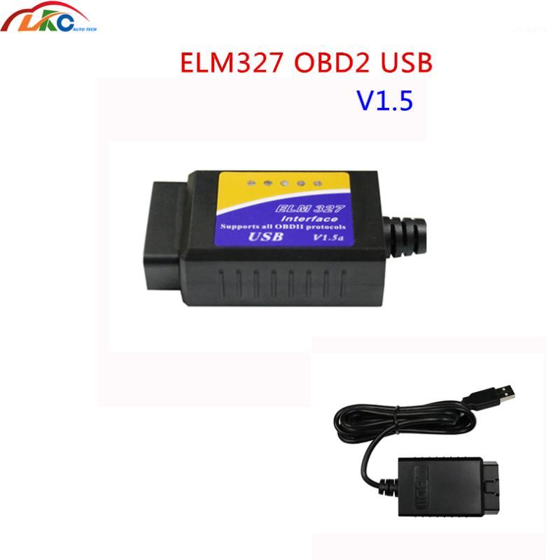 

50pcs/lot DHL ELM 327 USB v1.5 V04HU OBD2 Scanner Code Reader USB Interface Car Auto Fault Diagnostic Scanner Free shipping1